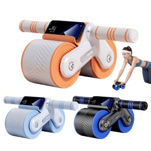 Customized Emblem Enhanced Automated Rebound Plank Abs Curler Wheels for Core Coaching with Elbow Help