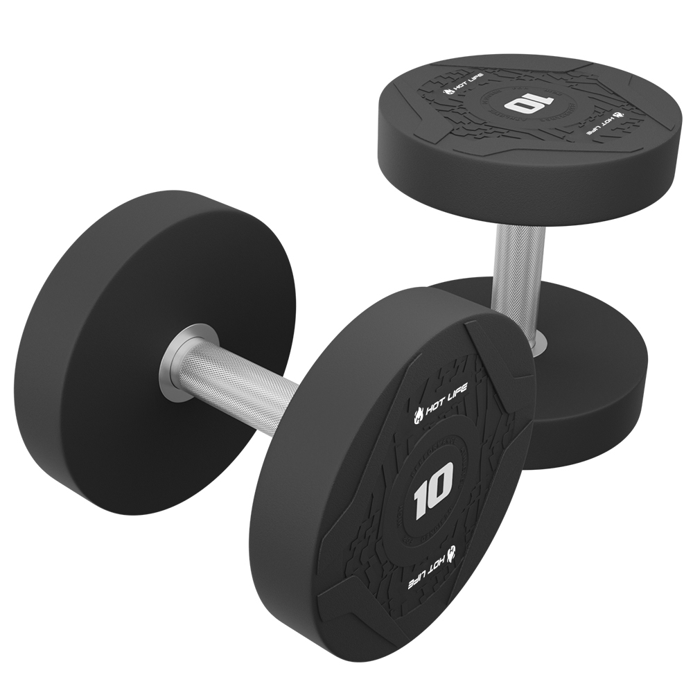 Spherical Head Rubber Dumbbell for Skilled Arm Muscle Coaching and Bodybuilding