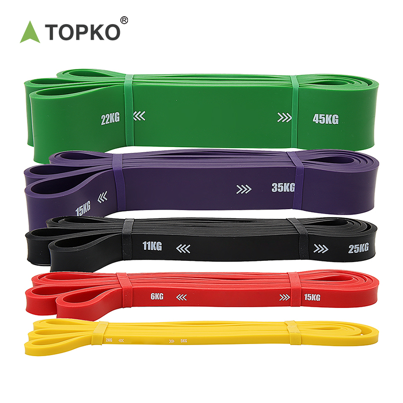 TOPKO Customized Brand Non-public Label Reasonably priced Latex Resistance Bands Set for Health Coaching