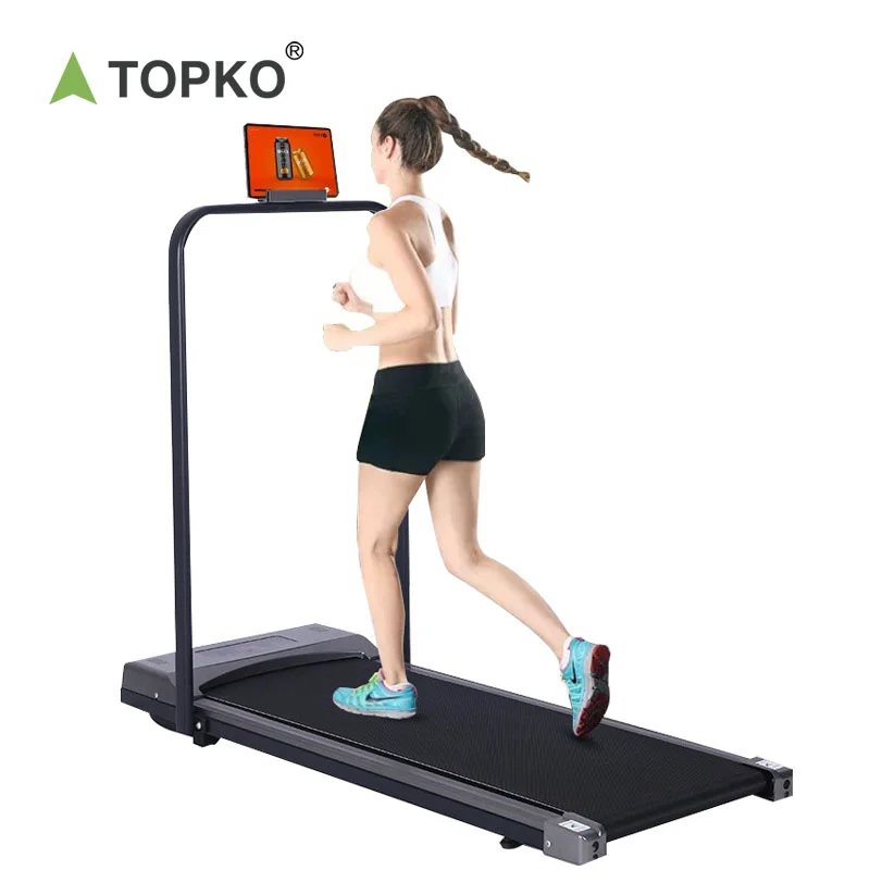 TOPKO Premium Moveable Strolling Pad Treadmill for Residence Gymnasium Health with LED Show – Foldable Design